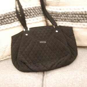 Vera Bradley Quilt Tote – Like New, Black Diamond Quilted Pattern
